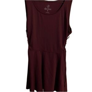 Decree  Maroon Dress